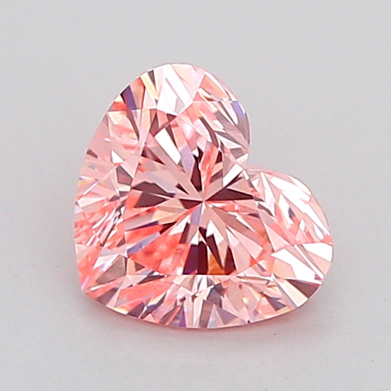 heart 1.09 carat fancy vivid pink vvs2  vg vg strong