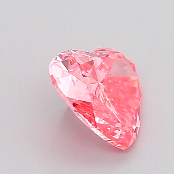 heart 1.03 carat fancy vivid pink vvs2  vg vg strong