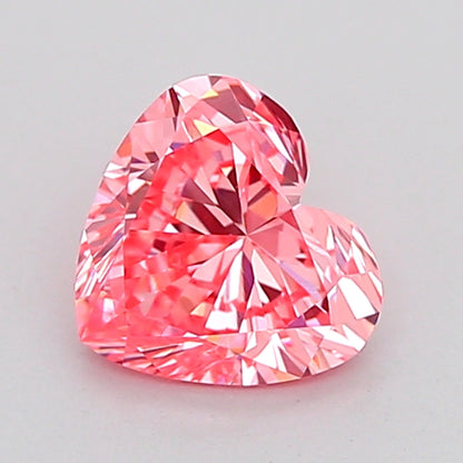 HEART 1.03 CARAT FANCY VIVID PINK VVS2  VG VG STRONG