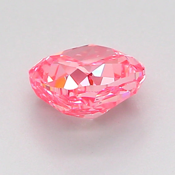 cushion 1.07 carat fancy vivid pink vvs2  vg vg strong