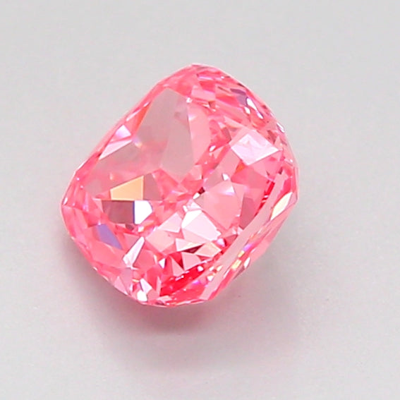cushion 1.07 carat fancy vivid pink vvs2  vg vg strong