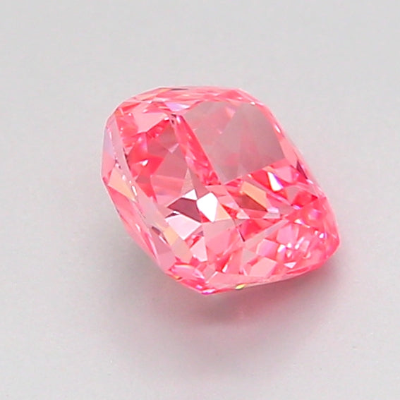 cushion 1.07 carat fancy vivid pink vvs2  vg vg strong