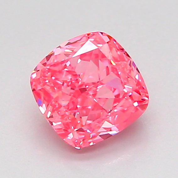 cushion 1.07 carat fancy vivid pink vvs2  vg vg strong