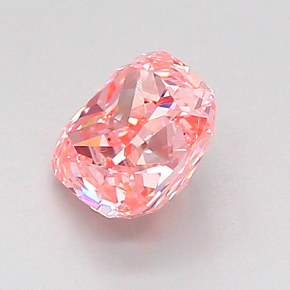 CUSHION 1.03 CARAT FANCY VIVID PINK VS1  VG VG STRONG