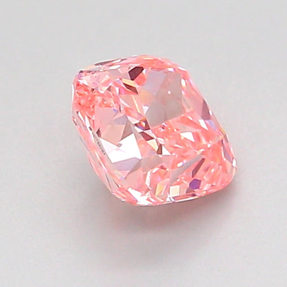 CUSHION 1.03 CARAT FANCY VIVID PINK VS1  VG VG STRONG