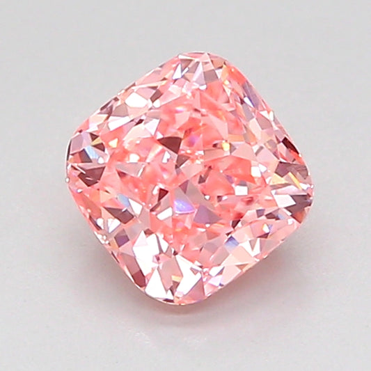 CUSHION 1.03 CARAT FANCY VIVID PINK VS1  VG VG STRONG