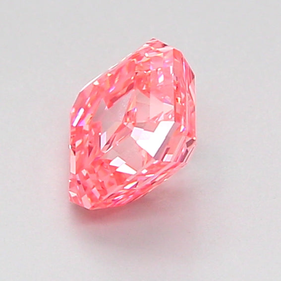 asscher 1.01 carat fancy vivid pink vs2  vg g strong