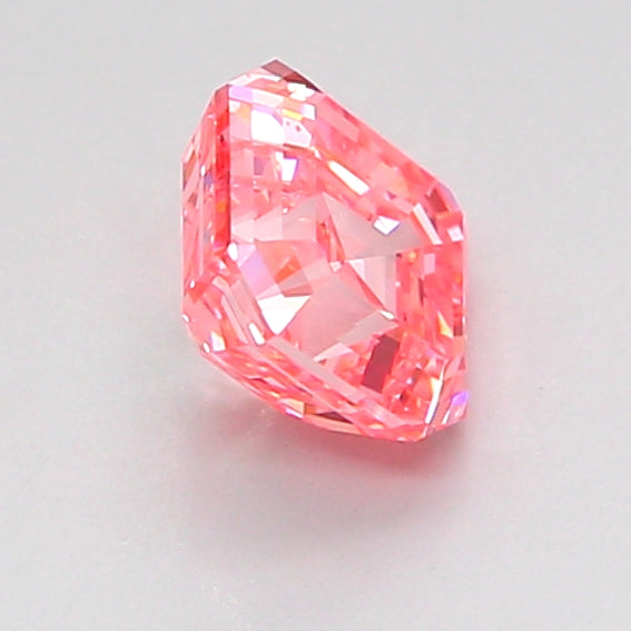 asscher 1.01 carat fancy vivid pink vs2  vg g strong