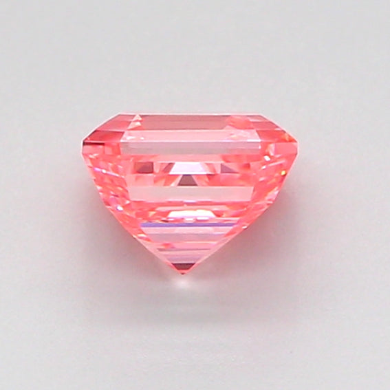 asscher 1.01 carat fancy vivid pink vvs2  vg vg strong