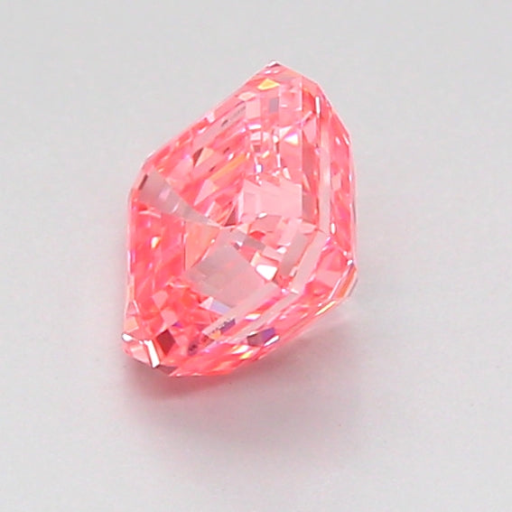asscher 1.01 carat fancy vivid pink vvs2  vg vg strong