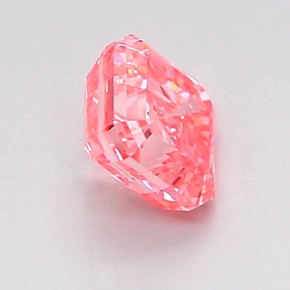 asscher 1.01 carat fancy vivid pink vvs2  vg vg strong