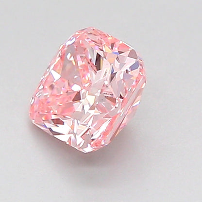CUSHION 1 CARAT FANCY INTENSE PINK VS2  VG G STRONG