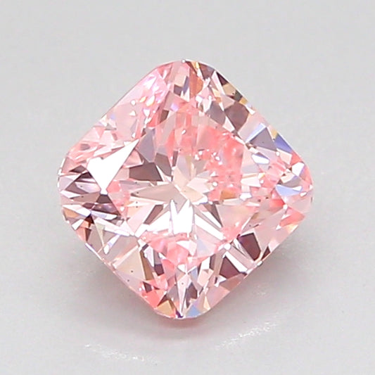 CUSHION 1 CARAT FANCY INTENSE PINK VS2  VG G STRONG