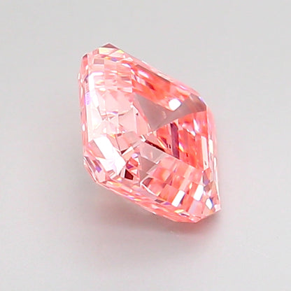 ASSCHER 1.41 CARAT FANCY INTENSE PINK VS2  VG VG STRONG