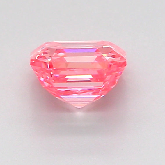 asscher 1.07 carat fancy vivid pink vs1  vg vg strong