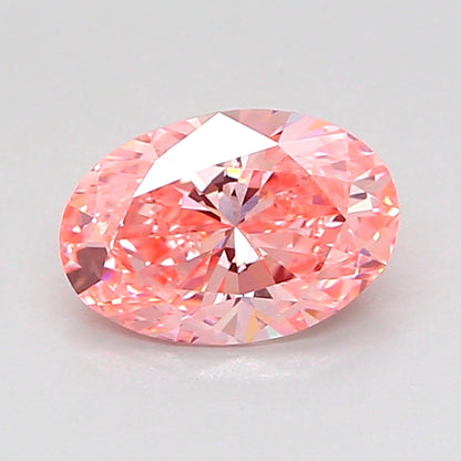 OVAL 1.01 CARAT FANCY VIVID PINK VVS2  VG VG STRONG