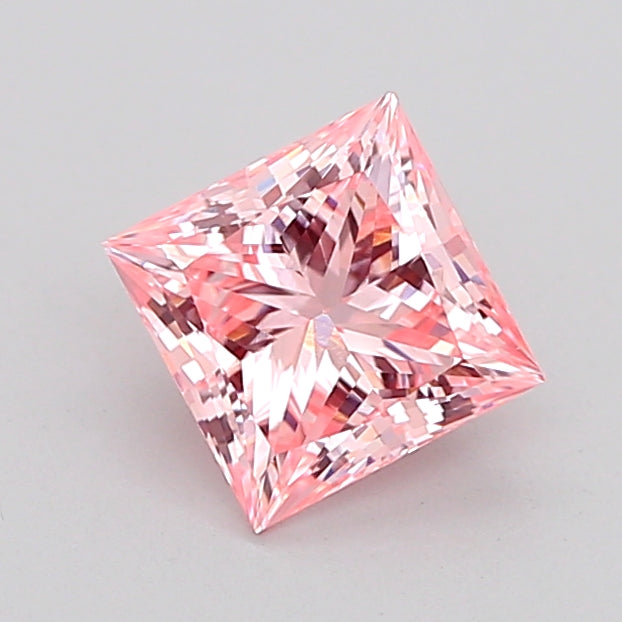 princess 1.16 carat fancy intense pink vs1  g vg slight