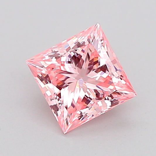 PRINCESS 1.16 CARAT FANCY INTENSE PINK VS1  G VG SLIGHT