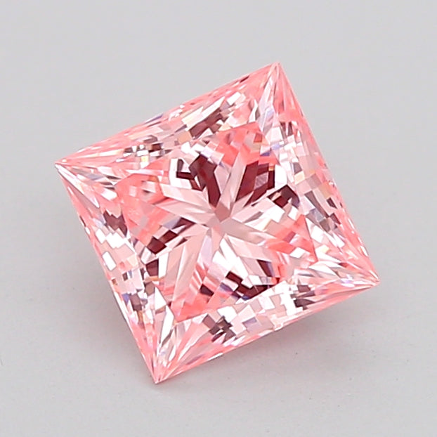 princess 1.3 carat fancy vivid pink vvs2  vg vg strong