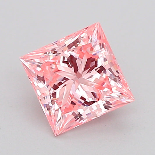 PRINCESS 1.3 CARAT FANCY VIVID PINK VVS2  VG VG STRONG