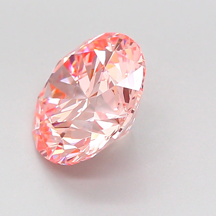 round 2.2 carat fancy intense pink vvs2 id ex ex slight