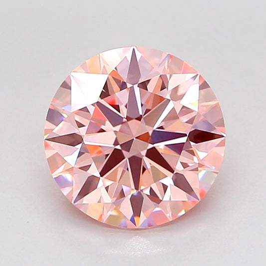 ROUND 2.2 CARAT FANCY INTENSE PINK VVS2 ID EX EX SLIGHT
