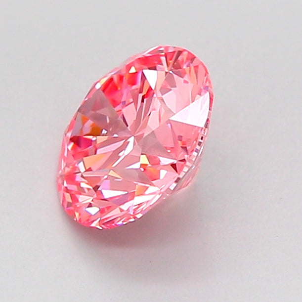 round 1.3 carat fancy vivid pink vs1 id ex ex strong