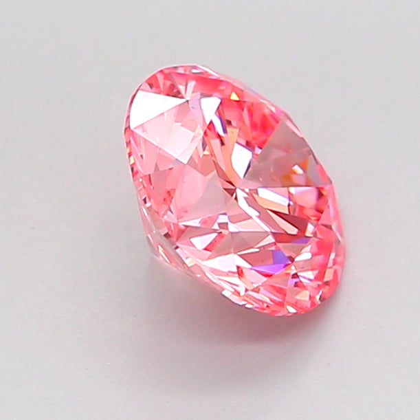 round 1.3 carat fancy vivid pink vs1 id ex ex strong