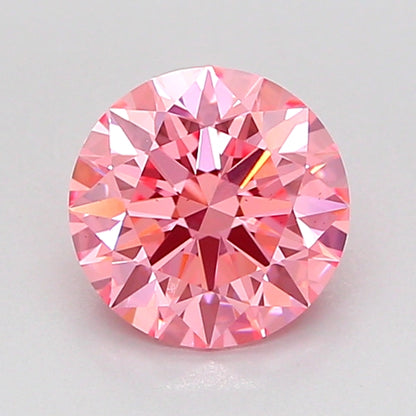 ROUND 1.3 CARAT FANCY VIVID PINK VS1 ID EX EX STRONG
