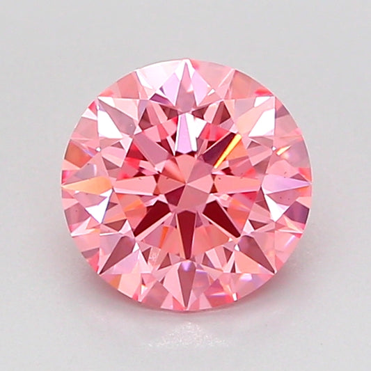 ROUND 1.3 CARAT FANCY VIVID PINK VS1 ID EX EX STRONG