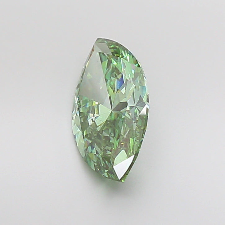 marquise 3.51 carat fancy vivid green vs2  ex ex none