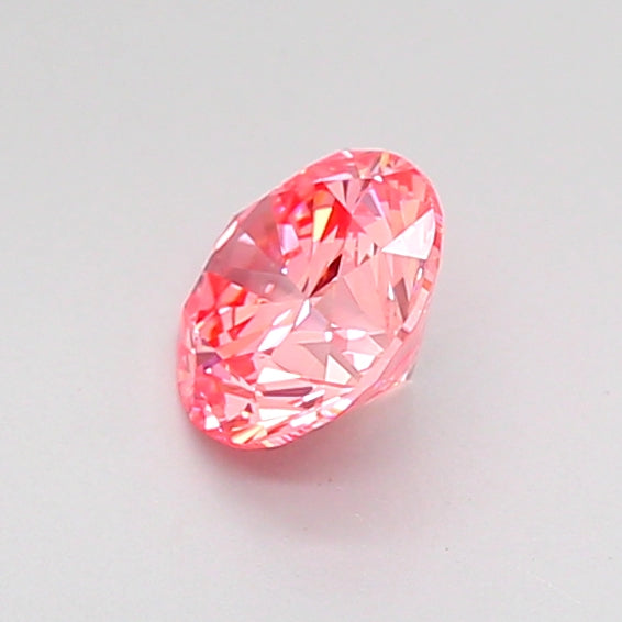 round 0.53 carat fancy vivid pink vvs2 vg vg vg strong