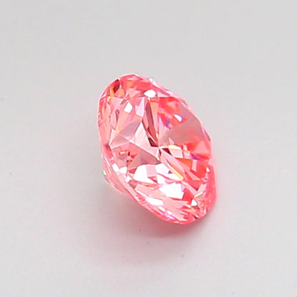 ROUND 0.53 CARAT FANCY VIVID PINK VVS2 VG VG VG STRONG