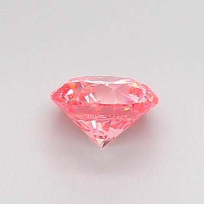 ROUND 0.5 CARAT FANCY VIVID PINK VS1 EX VG VG STRONG
