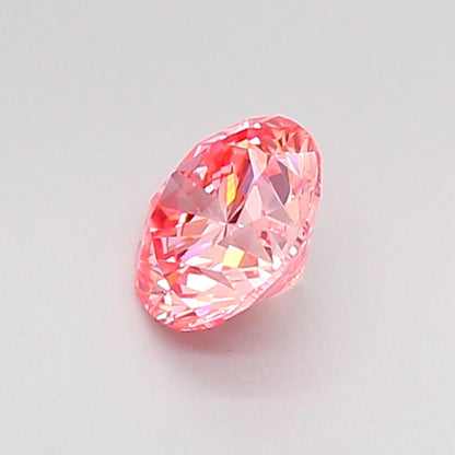 ROUND 0.5 CARAT FANCY VIVID PINK VS1 EX VG VG STRONG