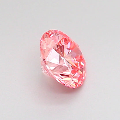 ROUND 0.5 CARAT FANCY VIVID PINK VS1 EX VG VG STRONG