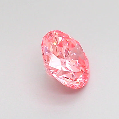ROUND 0.5 CARAT FANCY VIVID PINK VVS2 VG VG VG STRONG
