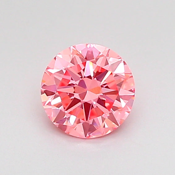 round 0.5 carat fancy vivid pink vvs2 vg vg vg strong