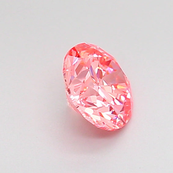 round 0.53 carat fancy vivid pink vvs2 ex vg vg strong