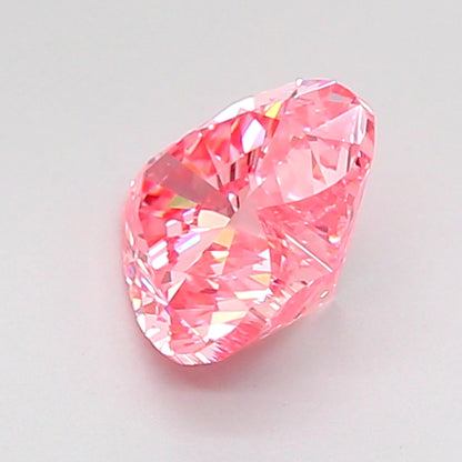 HEART 0.99 CARAT FANCY VIVID PINK VVS2  VG VG STRONG