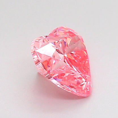 HEART 0.99 CARAT FANCY VIVID PINK VVS2  VG VG STRONG