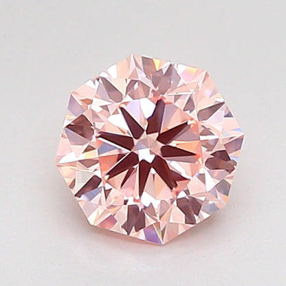 OCTAGONAL 0.92 CARAT FANCY PINK VVS2  EX EX SLIGHT