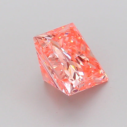 PRINCESS 1.47 CARAT FANCY INTENSE ORANGY PINK VS1  VG VG STRONG