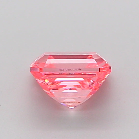 asscher 1.02 carat fancy vivid pink vvs2  vg vg strong