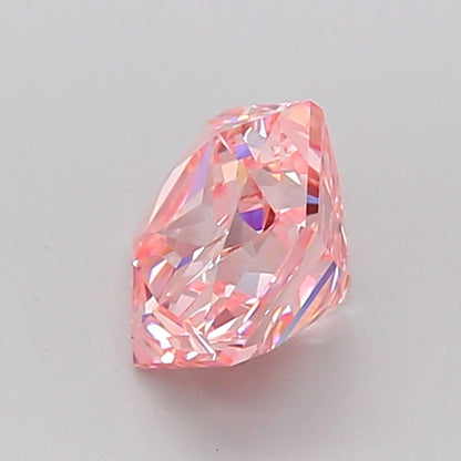 HEXAGONAL 1.02 CARAT FANCY INTENSE PINK VS1  VG VG SLIGHT