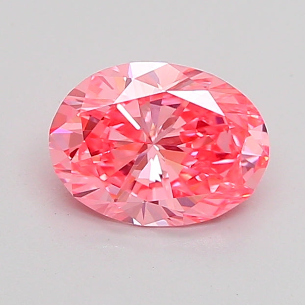 oval 1.03 carat fancy vivid pink vvs2  vg vg strong