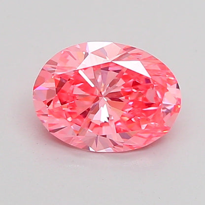 OVAL 1.03 CARAT FANCY VIVID PINK VVS2  VG VG STRONG