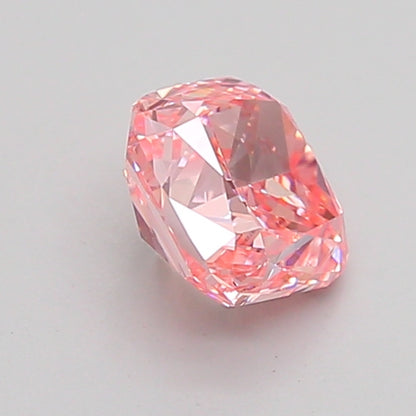 CUSHION 1.02 CARAT FANCY VIVID PINK VS1  VG VG STRONG
