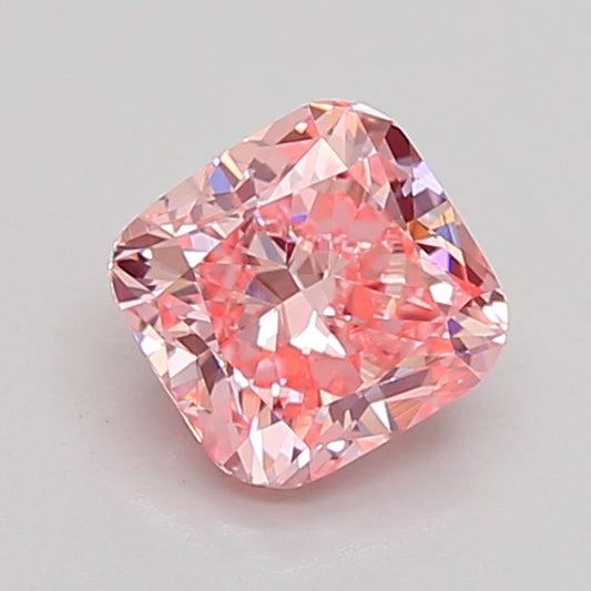 CUSHION 1.02 CARAT FANCY VIVID PINK VS1  VG VG STRONG
