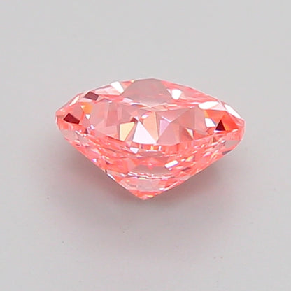 CUSHION 1.03 CARAT FANCY VIVID PINK VVS2  VG VG STRONG